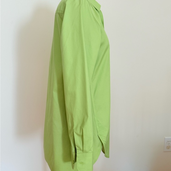 Chico's Lime Green Button-Down Shirt - Picture 3 of 6